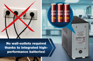 Pilt 2. Tänu sisseehitatud suure mahutavusega akudele saab töötada ka vooluvõrguta.