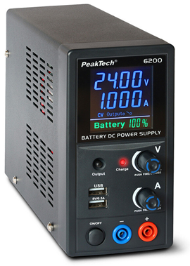 Peaktechi uus akutoitega laboritoiteplokk PeakTech 6200 on töökindel ja paindlik toiteallikas mobiilseteks ja statsionaarseteks rakendusteks. Väljundpinge kuni 